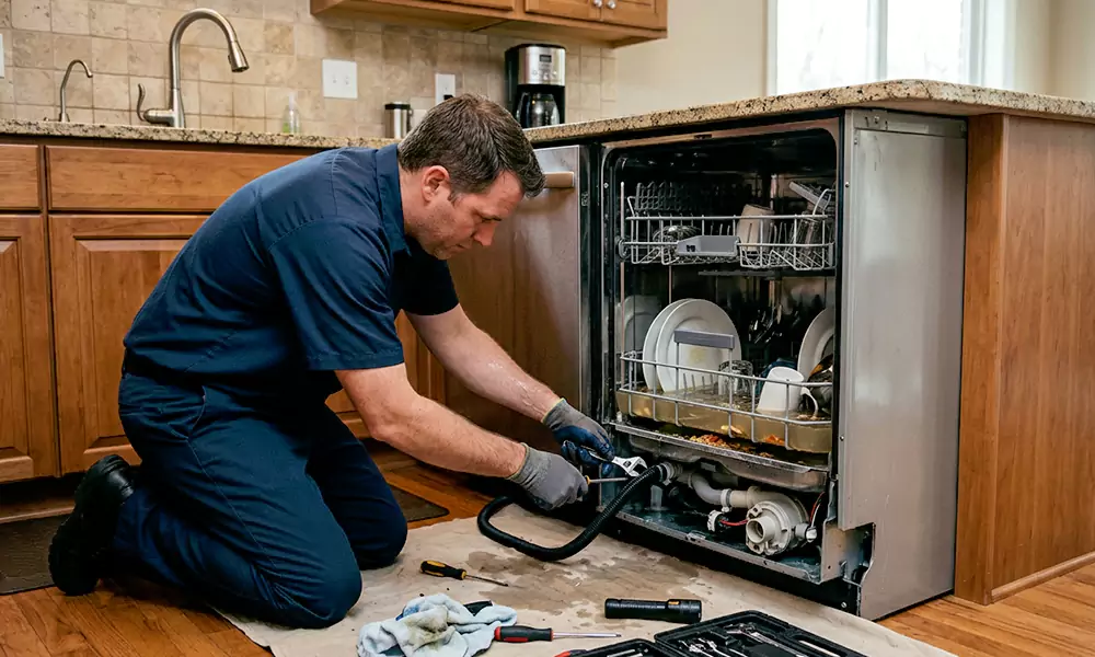 Dishwasher Not Draining Repair in Biddeford, ME