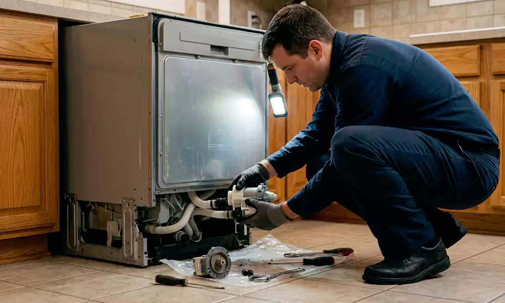 Dishwasher Pump Replacement in Biddeford, ME