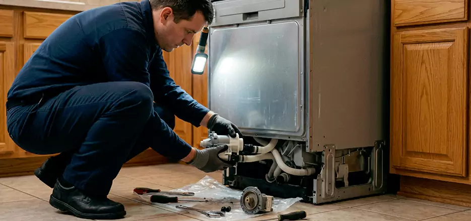 Dishwasher Drain Hose Repair in Biddeford